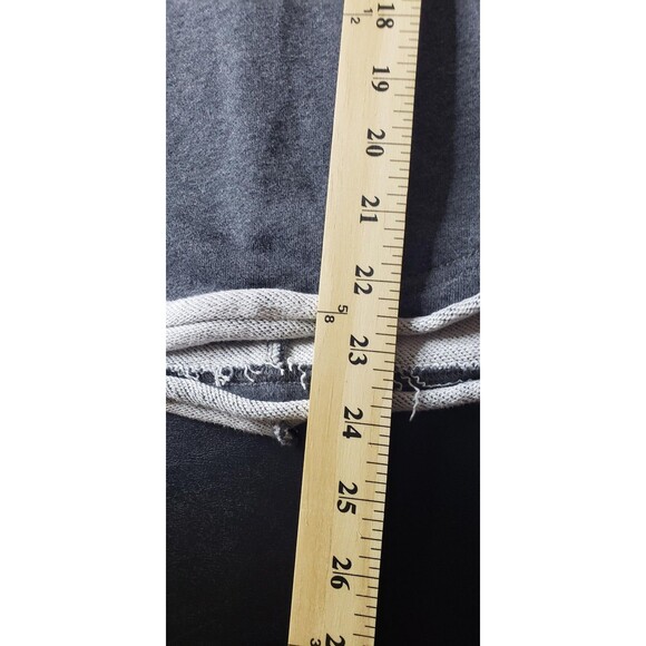 Natural Life Sweatshirt Womens L/XL Gray Boho Crochet Trim Raw Hem Cropped Top - Picture 9 of 9